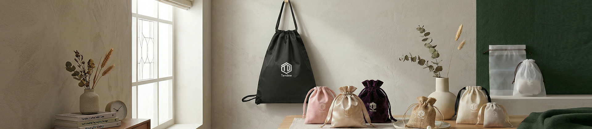 Drawstring Bags banner