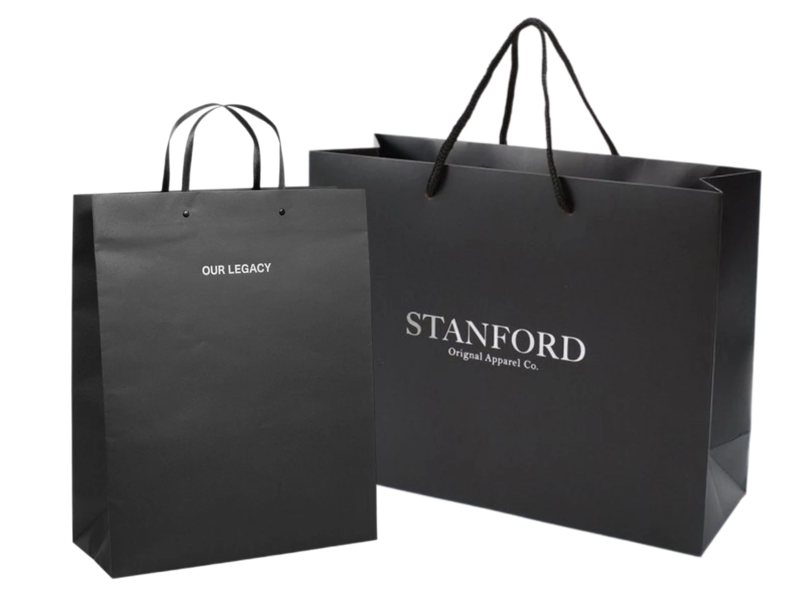 Black Cardstock Bags