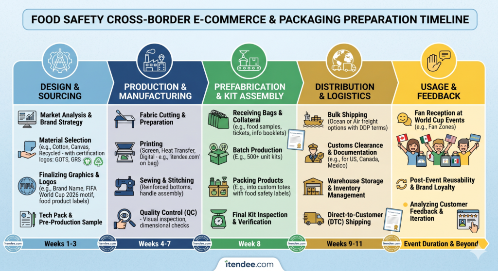 China Packaging Factory - Customized Bag Manufacturing Process Flow Chart for the World Cup