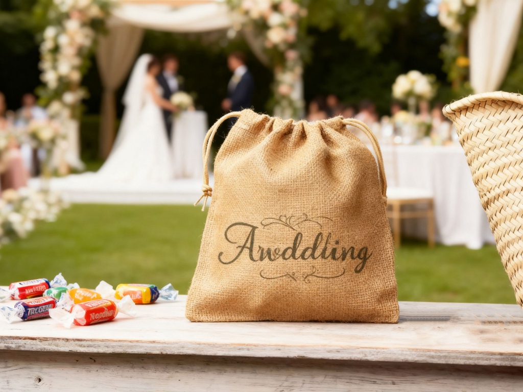 Jute Drawstring Bag scene