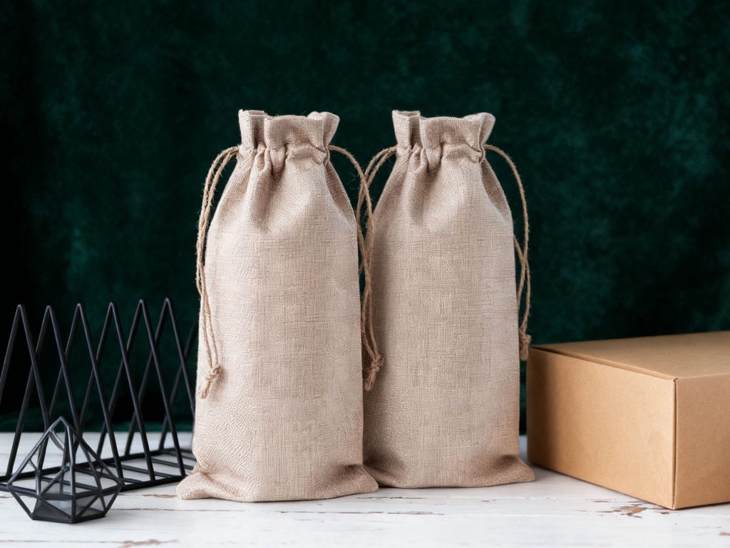 Jute Drawstring Bag scene
