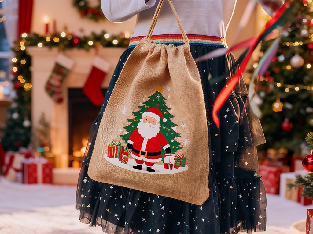 Jute Drawstring Bag scene