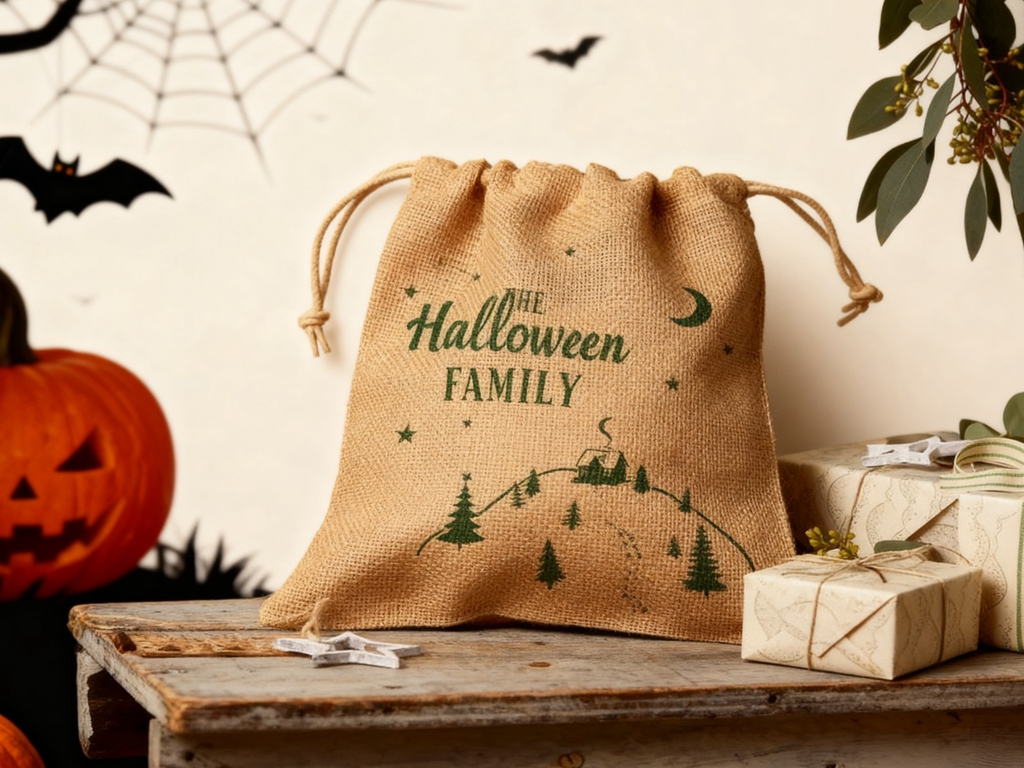 Jute Drawstring Bag scene