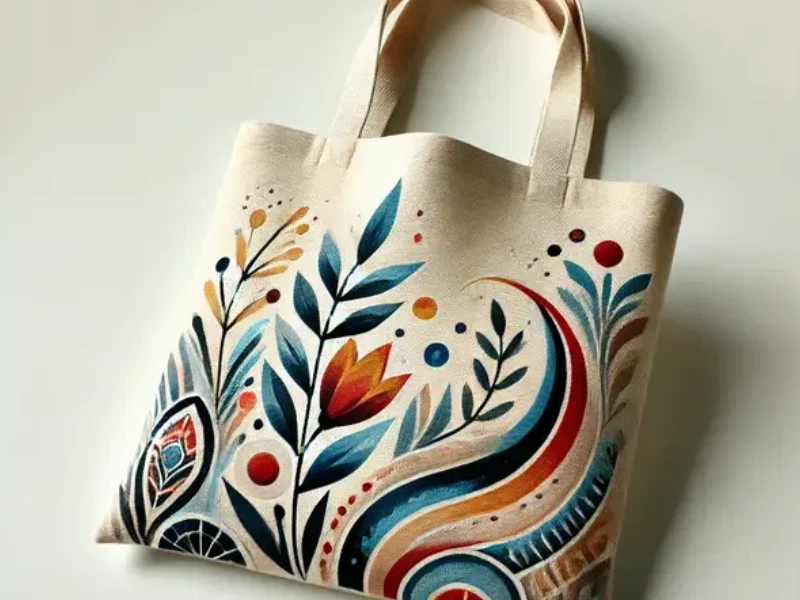 Tote Bag with Vinyl finish