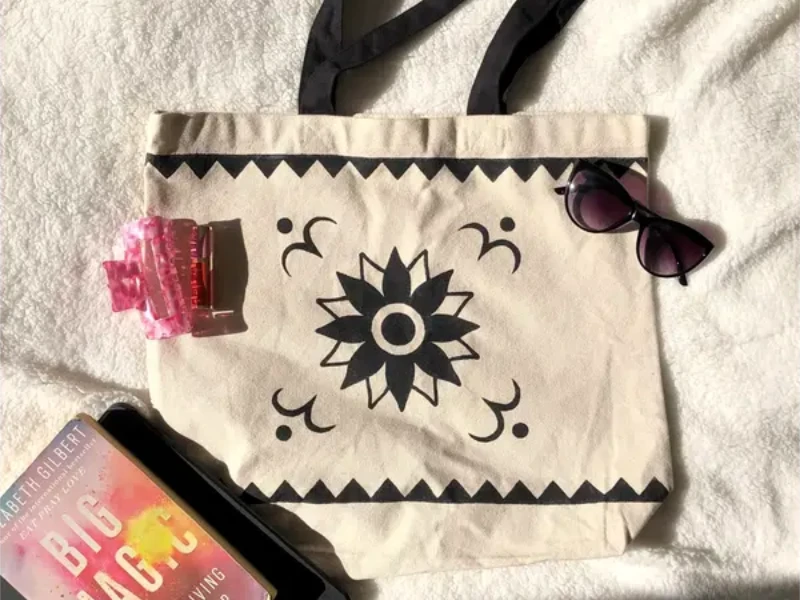 Hand-painted Tote Bag