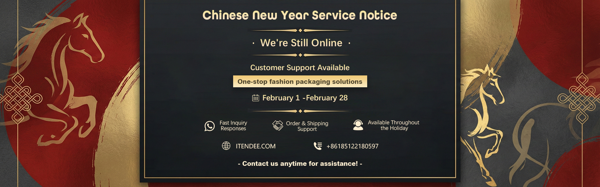 New Year poster, business as usual