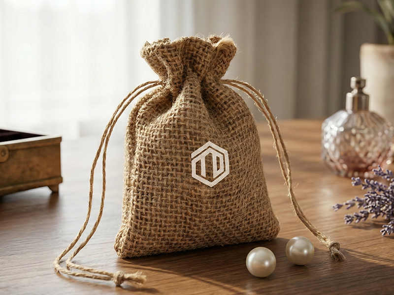Jute Drawstring Bag